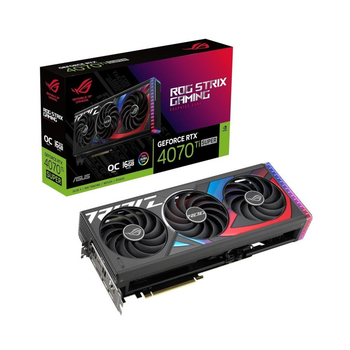 Відеокарта Asus RTX 4070 Ti SUPER ROG Strix OC Edition 16GB GDDR6X (256bit) (2700/21000) (2 x HDMI 3 x DisplayPort) (ROG-STRIX-RTX4070TIS-O16G-GAMIN