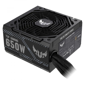 Блок живлення ASUS TUF GAMING (650W) >90% 80+ Bronze 135mm 1xMB 24pin(20+4) 2xCPU 8pin(4+4) 4xMolex 5xSATA 4xPCIe 8pin(6+2) TUF-GAMING-650B