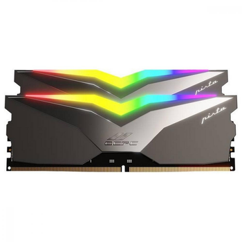 Модуль пам'яті DDR5 32GB (2x 16GB) 6200MHz OCPC PISTA RGB C40 Titan Retail Kit