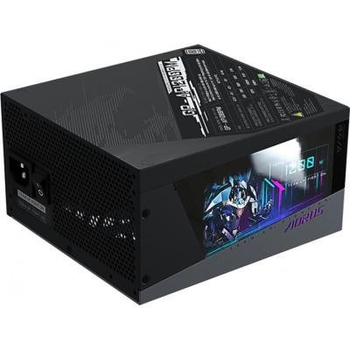 Блок живлення Gigabyte AORUS 1200W Digital LCD monitor 80 Plati num Pluse Fully modular Smart fan 140mm GP-AP1200PM
