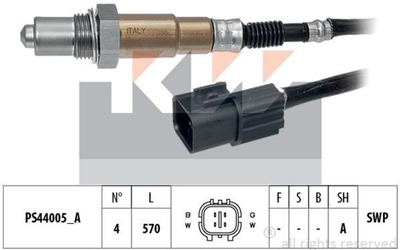 Лямбда-зонд KW (аналог EPS 1.998.260/Facet 10.8260) (498260)