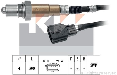 Лямбда-зонд KW (аналог EPS 1.998.094/Facet 10.8094) (498094)