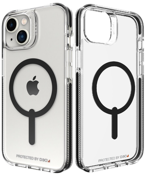 Чохол прозорий Gear4 Crystal Palace Piccadilly with MagSafe Case для Apple Iphone 13/14 (6.1") Clear Black