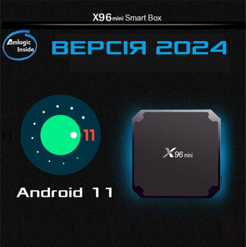 Версия 2024 Медиаплеер Core Tech X96 MINI 2гб 16Гб Amlogic S905W2 Андроид 11 Смарт ТВ Приставка