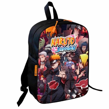 Рюкзак школьный детский Наруто Акуцуки,Саске, Итачи, Учиха, "Naruto" 36х27 см для мальчика (0452)