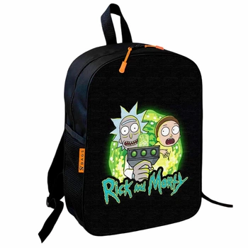 Рюкзак школьный детский 36х27см Рик и Морти "Rick and Morty" для мальчика (0484)