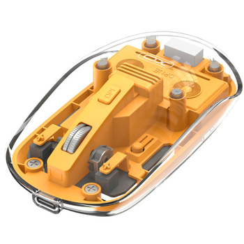 Миша Wireless XO M12 transparent Bluetooth+2.4G USB для пк/ноутбука MAC OS Windows Жовтий