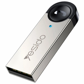 FM-трансмітер модулятор YESIDO YAU81 USB бездротове підключення телефона Bluetooth 5.0 до автомагнітоли Reciver для аудіосистеми автомобіля Сірий