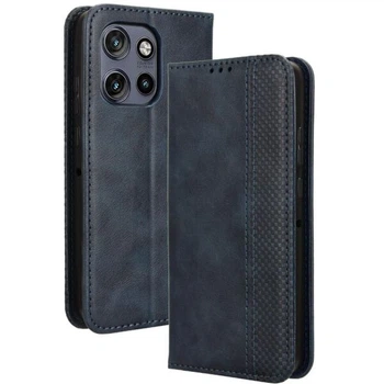 Чохол-книжка Deexe Retro Style для Motorola Edge 50 Neo / Edge 60 Neo - Blue