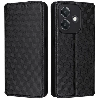 Чехол Deexe Rhombus Book для OPPO A3x / A3 / A40m - Black