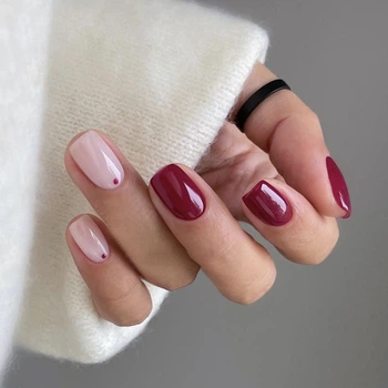 Накладные ногти маникюр cherry