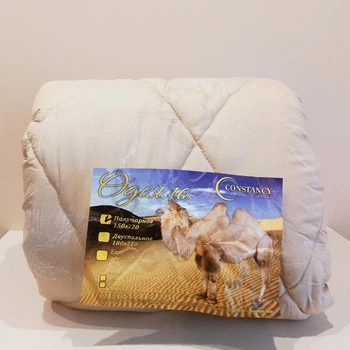 Ковдра тепла верблюжа шерсть 150*220 "Констанція" бежевий 2149