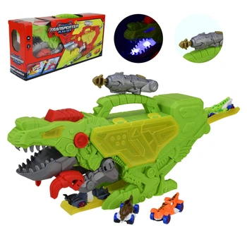 Паркинг Star Toys Динозавр с машинками, свет, звук 17816