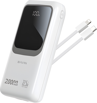 УМБ Bavin PC1030S 20000 mAh 22.5W Fast Charge White (Y-PC1030S WH)