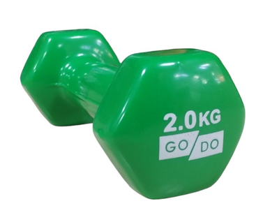 Гантели Sprinter для фитнеса с виниловым покрытием 2х2кг green