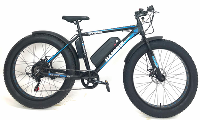 Електричний велосипед фетбайк Hammer Fatbike 26" (750W 48V 18Ah) з асистентом
