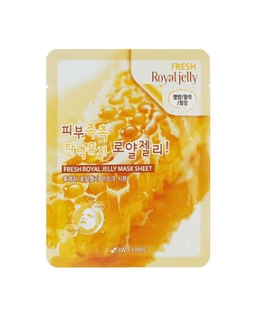 Тканинна маска з бджолиним маточним молочком 3W Clinic Fresh Royal Jelly Mask Sheet