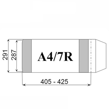 Zestaw okładek do podręczników D&D Regulowanych A4/7R 287 x 405-425 mm 25 szt (5908301402088)