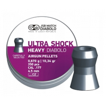 Пули JSB Diabolo Heavy Ultra Shock, 4,5 мм, 0,67 г, 350 шт