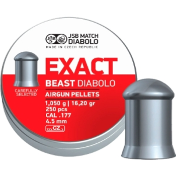 Кулі JSB Diabolo Exact Beast, 4,52 мм, 1,05 гр, 250 шт