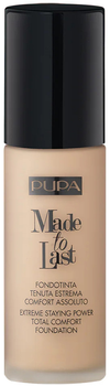 Podkład do twarzy Pupa Made To Last Total Comfort SPF 10 długotrwały matujący 050 Sand Beige 30 ml (8011607222186)