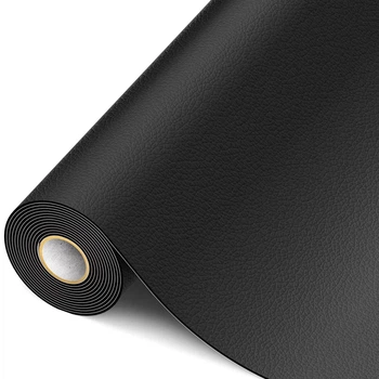 Універсальна самоклеюча латка зі штучної шкіри LeatherPatch, 100 х 137 см, чорна