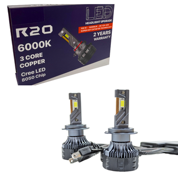 Автомобильные светодиодные LED лампы в фару головного R20 H11(H8/H9/H16), диоды CREE4575CHIP,12-24V,100W,6000K