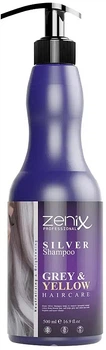 Серебряный шампунь для осветленных, мелированных и седых волос - Zenix Prof Hair Silver Shampoo 500ml (1219166-1018319255-2)
