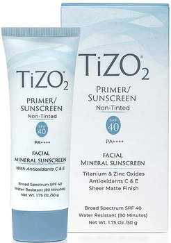 Крем-праймер для лица минеральный, солнцезащитный без оттенка - TiZO 2 Facial Primer Sunscreen Non-tinted SPF 40 50g (1207259-167286960-2)