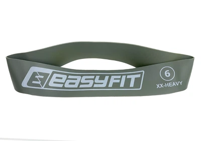 Резинка для фитнеса EasyFit #6 сопротивление 25 кг (резиновая петля, латексная лента сопротивления, кольцо для йоги на ноги) WS-25-EFGR