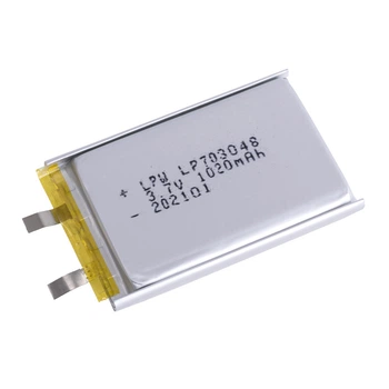 LiPo 1020 mAh, 3,7V, 7x30x48мм LiPower аккумулятор литий-полимерный LP703048