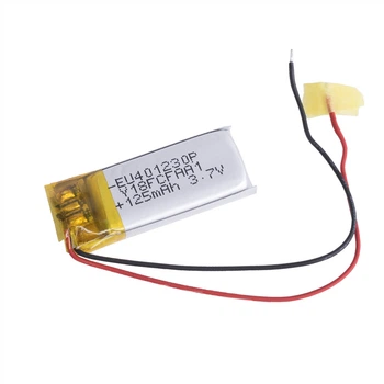 LiPo 125 mAh, 3,7V, 4x12x30мм LiPower аккумулятор литий-полимерный EU401230P