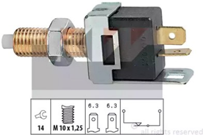 Датчик педали тормоза / сцепления KW (аналог EPS 1.810.017/Facet 7.1017) (510017)