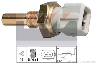 Датчик температуры охлаждающей жидкости / масла / топлива KW (аналог EPS 1.830.171/Facet 7.3171) (530171)