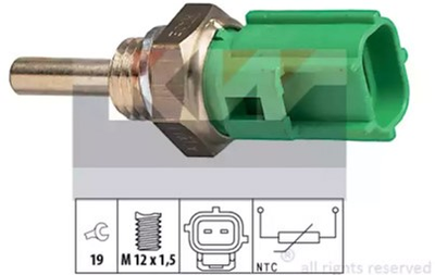 Датчик температуры охлаждающей жидкости / масла / топлива KW (аналог EPS 1.830.177/Facet 7.3177) (530177)