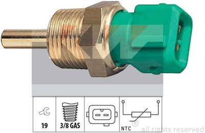 Датчик температури охолоджуючої рідини / оливи / палива KW (аналог EPS 1.830.212/Facet 7.3212) (530212)