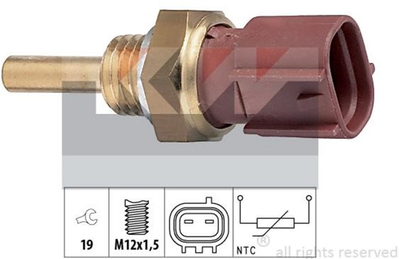 Датчик температури охолоджуючої рідини / оливи / палива KW (аналог EPS 1.830.213/Facet 7.3213) (530213)