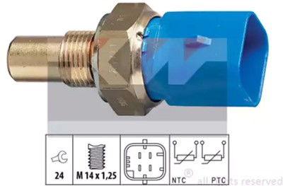 Датчик температуры охлаждающей жидкости / масла / топлива KW (аналог EPS 1.830.320/Facet 7.3320) (530320)