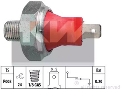 Датчик тиску оливи KW (аналог EPS 1.800.035/Facet 7.0035) (500035)