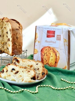 Кекс итальянский Панеттоне Panettone классический с цукатами и изюмом FAVORINA рождественская выпечка 1 кг