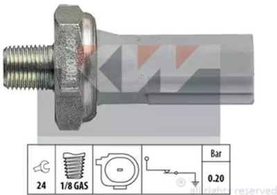 Датчик давления масла KW (аналог EPS 1.800.187/Facet 7.0187) (500187)