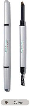 Двусторонний карандаш для бровей - Sheglam Dual-Ended Fine Eyebrow Pencil Coffee (0.2g) (1227219-2013252757-2)