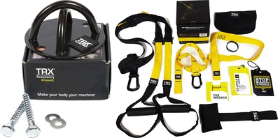 Набор Крепление EasyFit X-mount для петель ТРХ (TRX) на потолок или стену EF-2369 Черное (56000422) + Петли TRX EasyFit Pro Pack 3 Limited Version EF-2357 подвесная система для функционального тренинга (56001060)