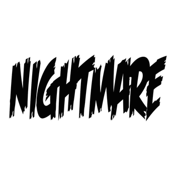 Наклейка на Авто / Мото / Витрину на Стекло Кузов " Хэллоуин - Halloween - Кошмар - Nightmare " черный цвет