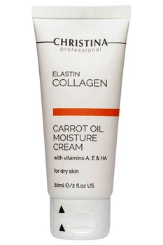 Зволожуючий крем для сухої шкіри Christina Elastin Collagen Carrot Oil Moisture Cream with Vitamins A, E&HA 60 мл