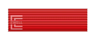 Радиатор Ewell для M.2 NVMe SSD, red (EW608)