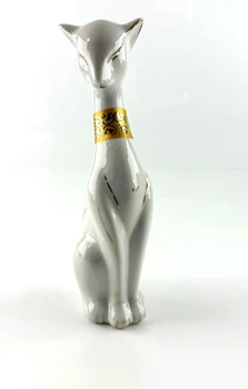 Кошка фарфоровая белая 26494A