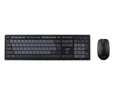 Genius Комплект клавиатура и мышь KM-8200, WL, EN/UKR, черный