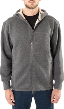 Тепла куртка-шерпа Smith's Oversized Workwear Sherpa Heathered Thermal Hooded Jacket Color: Heather Charcoal 3XL
