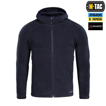 Тактична флісова кофта M-Tac Sprint Fleece Polartec, розмір L, колір Dark Navy Blue